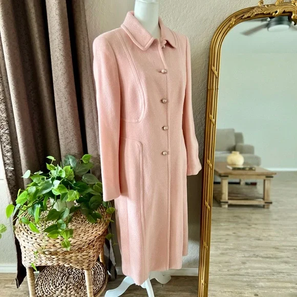 Escada Wool Pink Coat Size 42